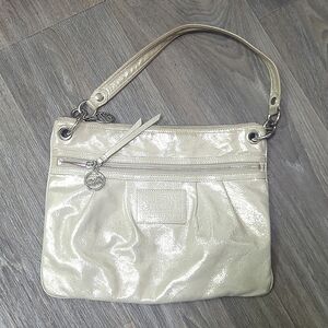Coach Poppy Goldish Silver Purse
